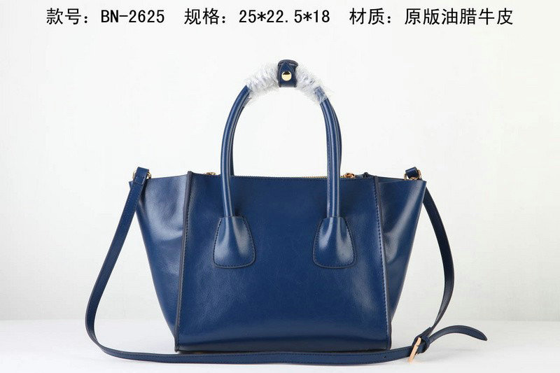 2014 Prada Calf Leather Tote Bag BN2625 royablue - Click Image to Close